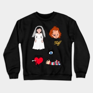 Bride of Chucky | Childs Play Sticker Set Crewneck Sweatshirt